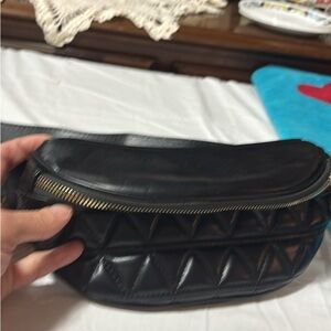 Black Quilted Crossbody Bag